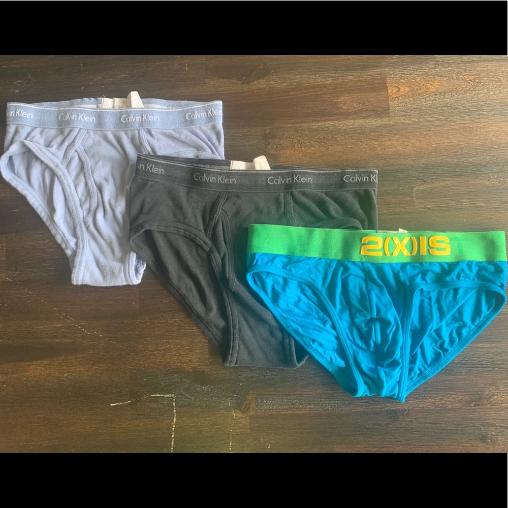 Calvin Klein and 2Xist briefs